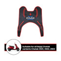 Grandbiker Rubber Foot Mat Compatible with Chetak 2025 Bajaj Chetak Two Wheeler Mat