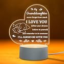 Granddaughter Gifts from Grandma - Night Light Grandma Gifts for Granddaughter on Birthday, Christmas, Graduation, Thanksgiving - Grandma and Granddaughter Led Lamp