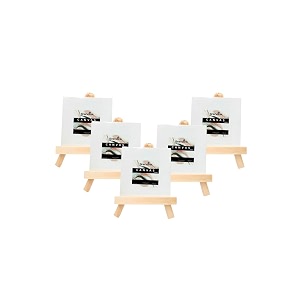grandink 6 inch mini screw easel12 mm canvas 4 x 4 set of 5