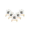 Grandink 6 Inch Mini Screw Easel,12 mm, Canvas 4 x 4 (Set of 5)