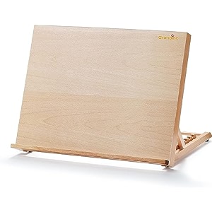 grandink adjustable wood tabletop painting easel  adjustable angle wood drafting table easel drawing and sketching board a3 l