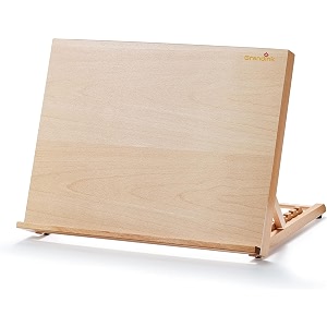 grandink a3 beechwood large adjustable angle tabletop easel