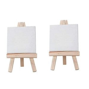 grandink mini display easel 434 x 434 canvas with 634 tripod stand for acrylic watercolor painting white pack of 2