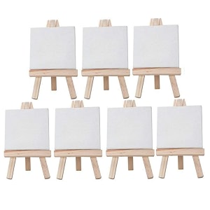 grandink mini display easel 434 x 434 canvas with 634 tripod stand for acrylic watercolor painting white pack of 7