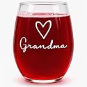 Grandma Gifts Wine Glass - Best Birthday Gift for Grandma, Nana, Mimi - Great gifts for First time, New, Soon to be, and Expecting Grandmother - Mothers Day Gift for Nana