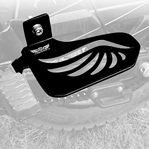 grandpitstop39s pillion rider footrest left - black for royal enfield - scram 411