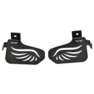 grandpitstop39s pillion rider footrest pair - black for royal enfield - scram 411