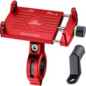 GrandPitstop Claw Grip 360 Degree Aluminium Based Mobile Holder with Adjustable Handlebar & Mirror Mount for Bike & Motorcycle Bike Mobile Holder