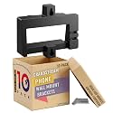 Grandstream Phone Wall Mount Bracket 10 Pack for GRP2624/GRP2634 Desk Phones Only, Secure Fit for Clutter-Free Workstations, Easy Access, Part 968-00033-10A001 / GRP-WM-B, Global Teck Cloth