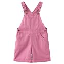GRANDWISH Girls Overalls/Shortalls, 3-12 Year-Old Girls Overall Shorts, Kids Denim/Canvas Overalls/Short Overalls