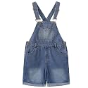 GRANDWISH Girls Overalls/Shortalls, 3-12 Year-Old Girls Overall Shorts, Kids Denim/Canvas Overalls/Short Overalls