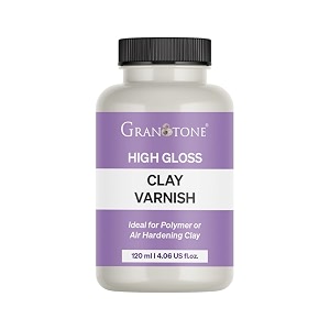 granotone clay varnish gloss 41 fl oz 120 ml water based formula for protective finish air dry polymer glaze effect craft while leaving a brilliant shine