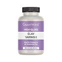 Granotone Clay Varnish Gloss 4.1 fl oz 120 ml Water Based Formula for Protective Finish Air Dry Polymer Glaze Effect Craft While Leaving a Brilliant Shine