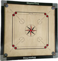 GRANT CARROM BOARD 34INCH WITH WOODEN COINS 5 cm Carrom Board (Multicolor)