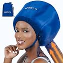 Granteva Hair Dryer Bonnet Attachment w/A Headband Integrated that Reduces Heat Around Ears &amp; Neck - Blow Dryer Attachment for Hair Dryer, Speeds Up Drying Time