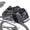 GRAOSO Bike Rear Rack Bag with Cooler Bag, Pannier Bags for Bicycles, 12L