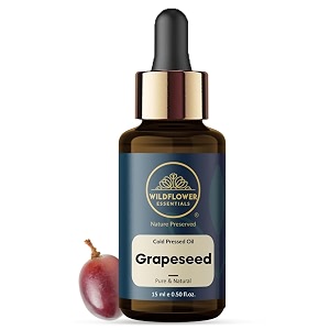 grapeseed cold pressed carrier oil for skin tightening acne amp hair growth for all skin types 15ml