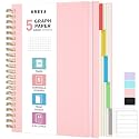 Graph Paper Notebook 8.5" X 11": 5 Subject Graphing Notebook with Dividers