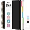Graph Paper Notebook 8.5" X 11": 5 Subject Graphing Notebook with Dividers