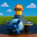 GRAPHENE Push N Go Airplane Aeroplane Toy Friction Powered Racing Car Toys for Baby 1+ Years Unbreakable 360° Head Rotation Press &amp; Go Transport Plane Toy Vehicles Gifts for Kids Boys Girls Toddlers
