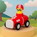 GRAPHENE Push N Go Car Engine Toy Friction Powered for Baby Unbreakable Press and Go Transport 360° Head Rotation Vehicle Gifts for Kids Boys Girls Toddlers Pack of 1 Multicolor