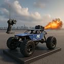 GRAPHENE Remote Control Car 1:18 Rock Crawler Water Mist Spray High Speed RC Car Toys for Boys USB Rechargable 2WD Off Road Vehicle Toy Cars for Kids Best Birthday Gift - Multicolor