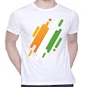 Graphic Printed T-Shirt for Unisex Indian Tricolor