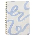 Graphique Blue Swirl Modern Spiral-Bound Journal | Hardcover Notebook for Daily Writing | High Quality Paper Stationery for Office or Home | 6 x 8 Inches with 160 Lined Pages