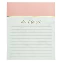 Graphique Blush Pink Jotter Notepad, Pad of Paper w/ 250 Tearable Ruled Pages, Elegant and Fun, Embellished with Gold Foil, Great for Kitchen Counters, Nightstands, Desks, and More, 4.5" x 5.5" x 1"
