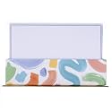 Graphique Brush Strokes Flat Notes – 50 Flat Note Cards with Matching Envelopes and Storage Box, Embellished in Gold Foil, 5.625” x 3.5”
