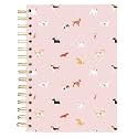 Graphique Hardbound Journal, Dog Pattern Design – 160 Ruled Pages, Dogs with Pink Background on the Cover, 6.25" x 8.25" x 1" – Perfect for Taking Notes, Lists and More