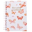 Graphique Hardbound Spiral Journal | Butterfly Design | Premium Paper | Notebook | Diary | Lists | Record Month and Date | Great Gift | 160 Ruled Pages | 6.25” x 8.25”