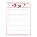 Graphique Large Notepad, Yes, Girl – Notepad with 150 Tear-Off Sheets, 6" x 8" – Perfect for Lists, Notes, and More (LNP152)