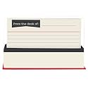 Graphique Library Card Flat Cards | 50 Pack | All Occasion Blank Notes with Envelopes | Decorative Storage Box | Stationery Gift | Ruled Index Cards | 5.625” x 3.5”