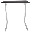 Study Tables for Students, Laptop Stand Adjustable Table, Foldable Table, Work from Home Table (Standard Black White L)
