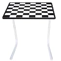 Adjustable Study Table, Red, 13.78" x 16.54" x 2.76", Modern, Multi-use, Foldable, Plastic &amp; Metal