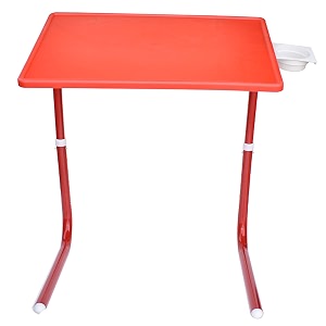 table foldable and adjustable for laptop and study with cup holder standard red