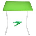Study Tables for Students, Multi Purpose Portable and Adjustable Utility Table with Cup Holder for Laptop,Study,Dinner | Free Mobile Stand Plastic -Green