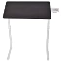 Table for Laptop Study Multi Utility purpous with Cup Holder (Standard, Black White Legs)