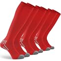 GRAPMKTG 3 Pack Soccer Baseball Softball Socks for Youth Women and Men Knee High Football Socks for Boys Girls
