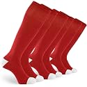 GRAPMKTG 3 Pairs Soccer Football Socks for Youth Baseball Softball Socks for Women and Men Boys Girls