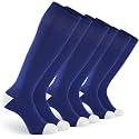 GRAPMKTG 3 Pairs Soccer Football Socks for Youth Baseball Softball Socks for Women and Men Boys Girls