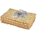Hamiledyi Grass Mat Woven Bed Mat for Small Animal Bunny Bedding(Pack of 3)