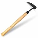 Grass Sickle Hoe Gardening Handheld Tool Weeding Tools for Garden (Yellow)