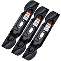 Grasscool ZT1 50 Blades for Cub Cadet 50 inch Mower Replace 742p05094 with S-Shaped Hole Ultima ZT2 Zero Turn Enduro XT1 XT2 LT50 50'' Deck Lawn Tractor Riding Replace 742-05094 (High-Lift)