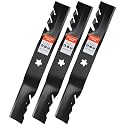Grasscool 54 inch Mower Toothed Mulching Blades for Husqvarna Z254F 187256