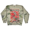 Grateful Dead Unisex Adult Grateful Dead Rose Skeleton Forever Tie Dye Fleece