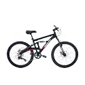 Gravity FSX 24 24 Inch Wheel Mountain Bike Full Dual Suspension 7 Speed Bicycle