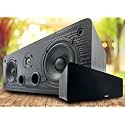 Gravity GCS700 Center Channel Speaker Wooden Center Channel Speaker 150 Watts / 75W RMS with Dual 4-Inch Woofer and Silk Dome Tweeter