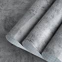 Gray Concrete Contact Paper Matte Thick Textured Grey Cement Wallpaper Peel Stick Countertop Contact Paper Removable Waterproof Adhesive Industrial Style Wall Sticker Kitchen Table Vinyl Wrap 16"x118"